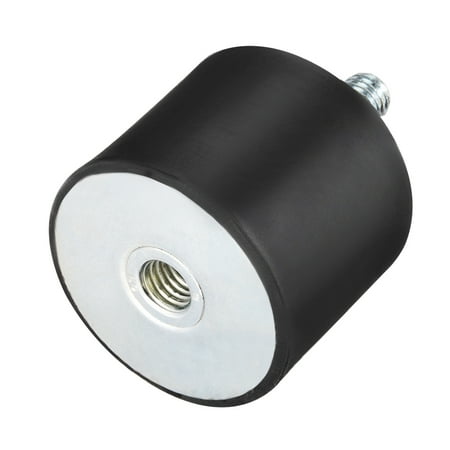 M10 Thread Female Rubber Mounts Rubber Shock Absorber 50x50mm Sliver & Black M10 Thread Female Rubber Mounts Rubber Shock Absorber 50x50mm Sliver & Black